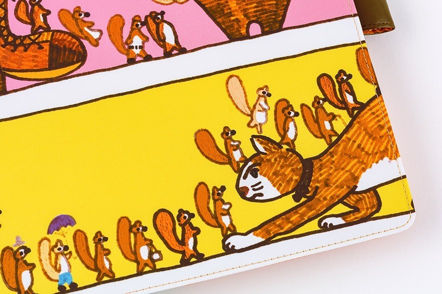Hobonichi Techo 100%ORANGE Squirrel Theme 2026 A5 Cousin Planner Cover Japan NEW