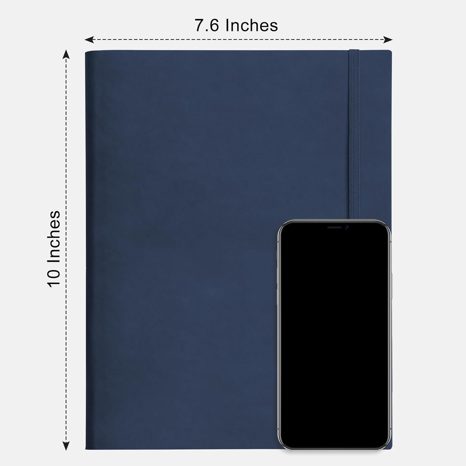 RETTACY Bullet Dotted Journal Notebook, 2-Pack, 192 Black & Navy Blue
