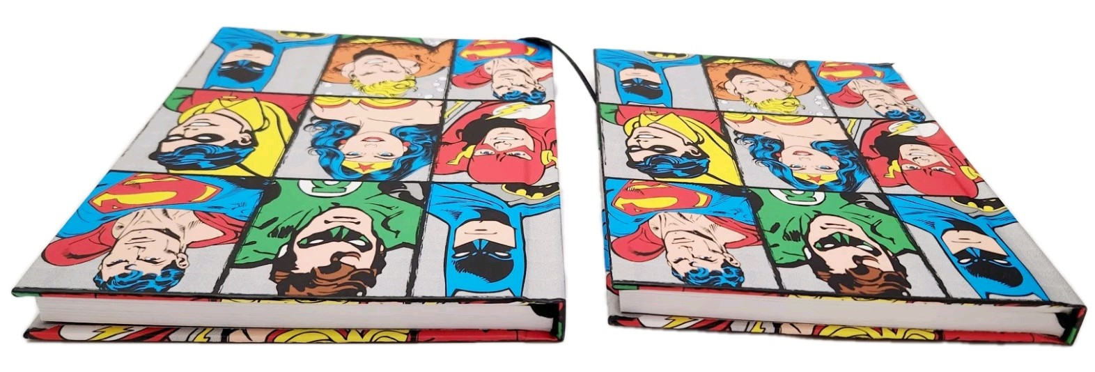 Silver Buffalo DC6150 DC Comics Characters Grid Hard Cover Journal, Lot Of 2 New