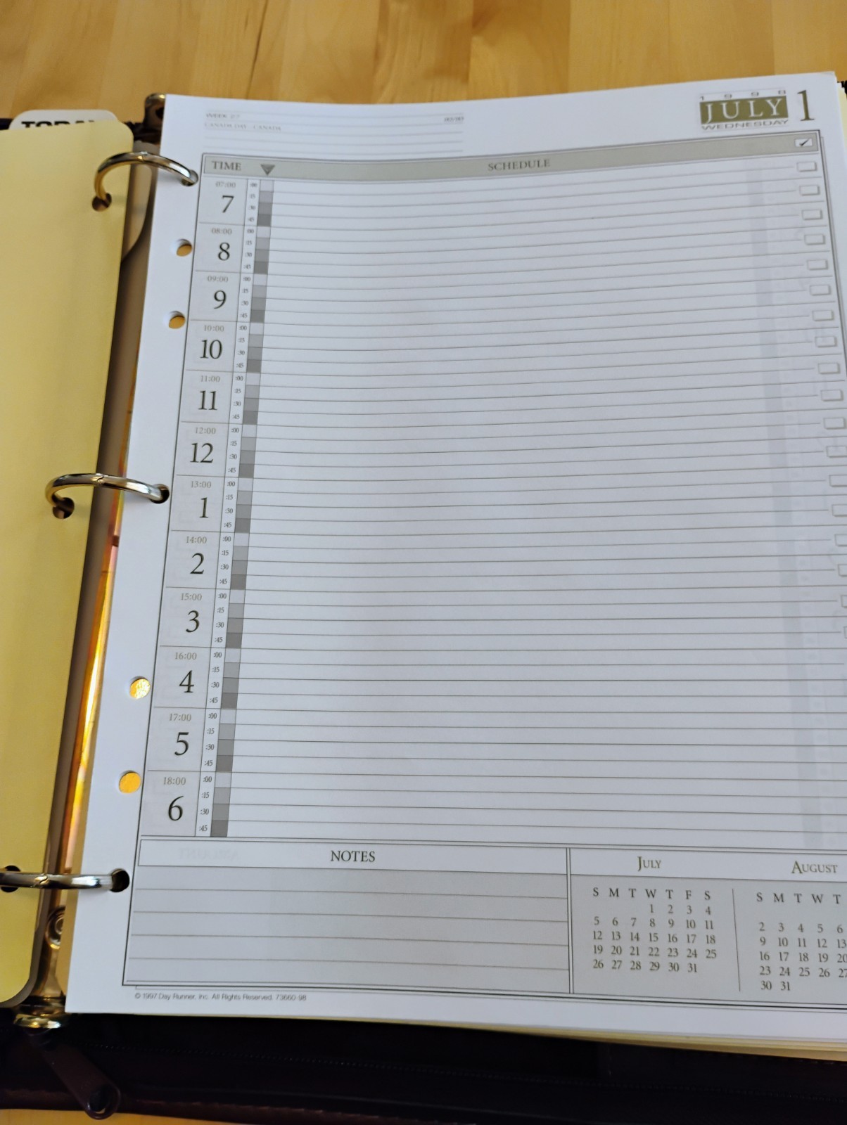Time System A5 Leather Binder zip closure Pentel P225 Pencil CLEAN 1994 Planner