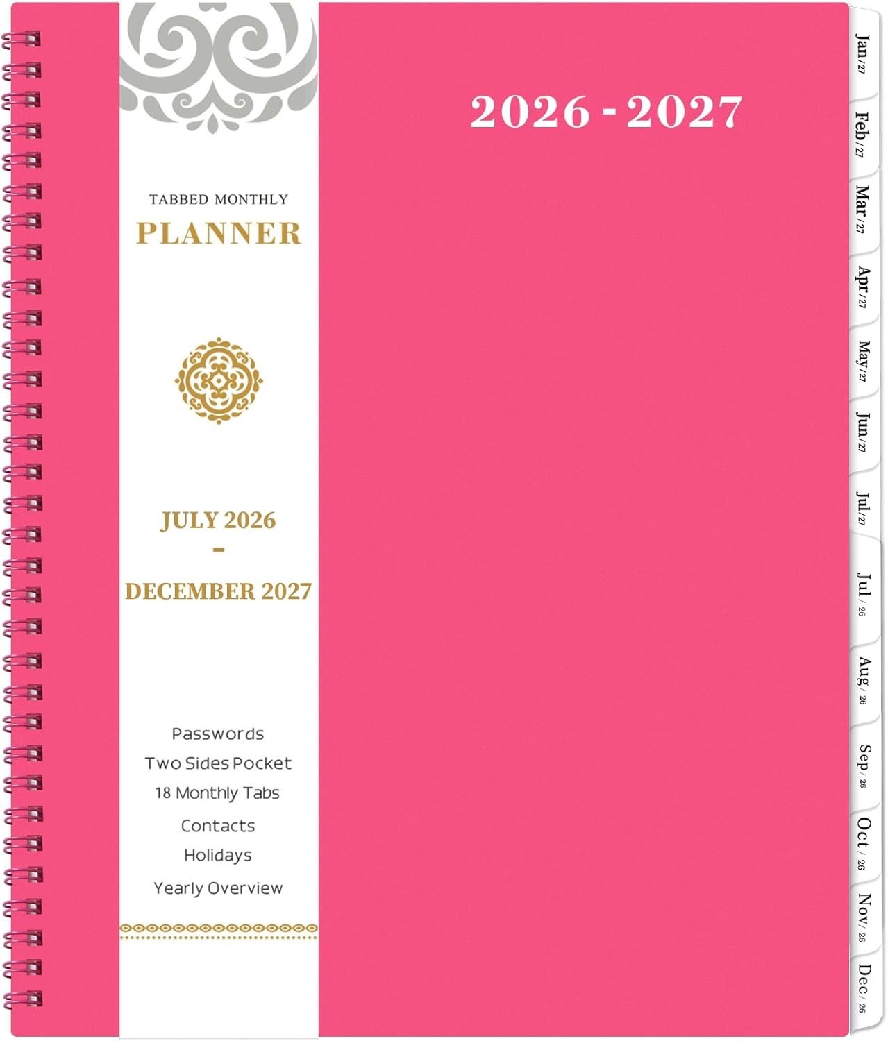 2026-2027 Student Planner – Durable Twin-Wire Binding, Perfect for Goal Setting