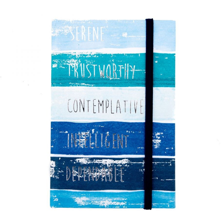 Paper Destiny- (Lori Weitzner, Ode To Color) Ocean Stripes Journal -Papyrus-