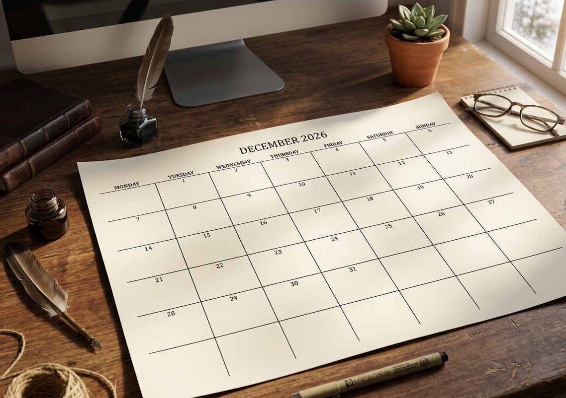 2.99 *ON SALE* 2026 Calendar Printable Landscape,Monthly Planner DOWNLOAD PDF v2