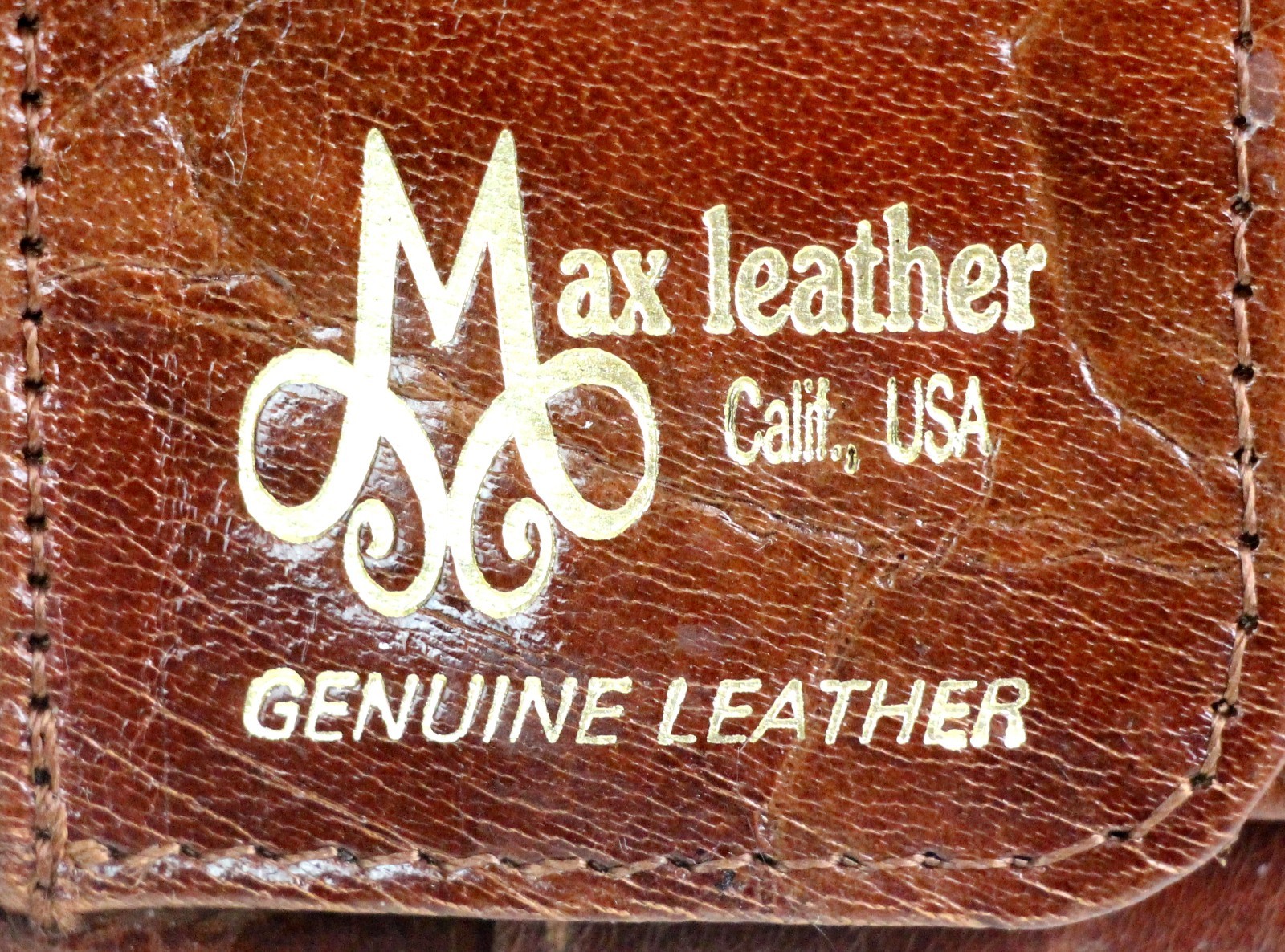 Max Leather BROWN REAL LEATHER CROCO BIFOLD TRAVEL ORGANIZER NOTEBOOK WALLET