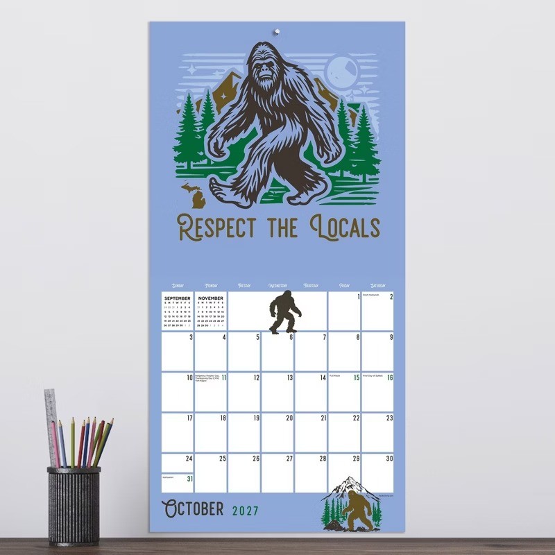 2027 Home Michigan Wall Calendar