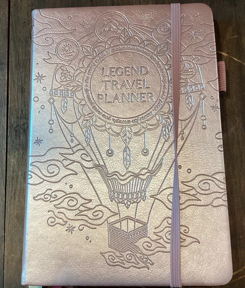 Legend Travel Planner Vacation Itinerary Organizer Journal Pink