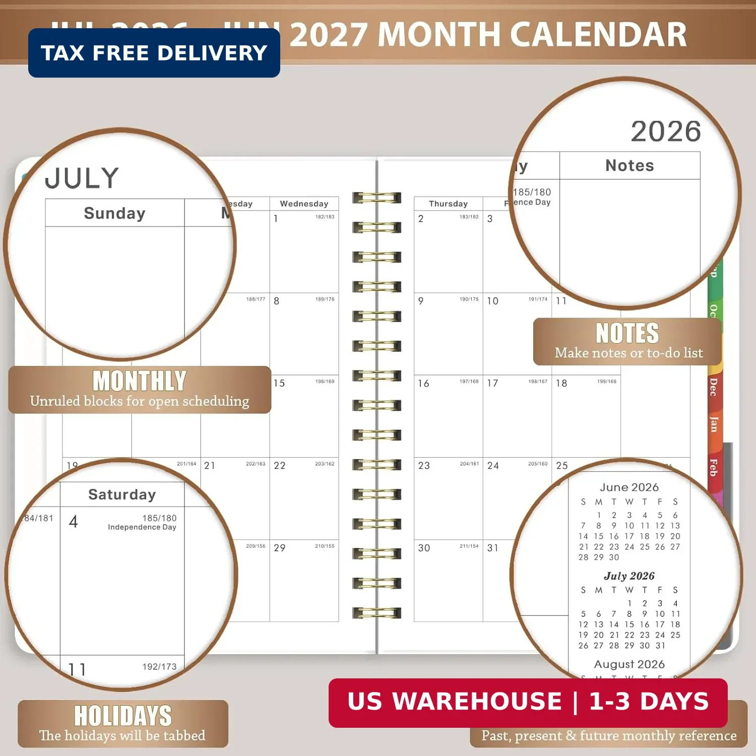 2026-2027 Planner – Planner/Calendar 2026-2027, Jul. 2026 – Jun. 2027, Weekly &
