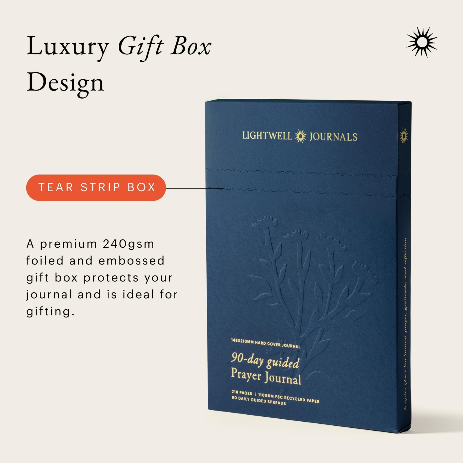 Prayer Journal for Women & Men: Guided Christian with Burnt Orange