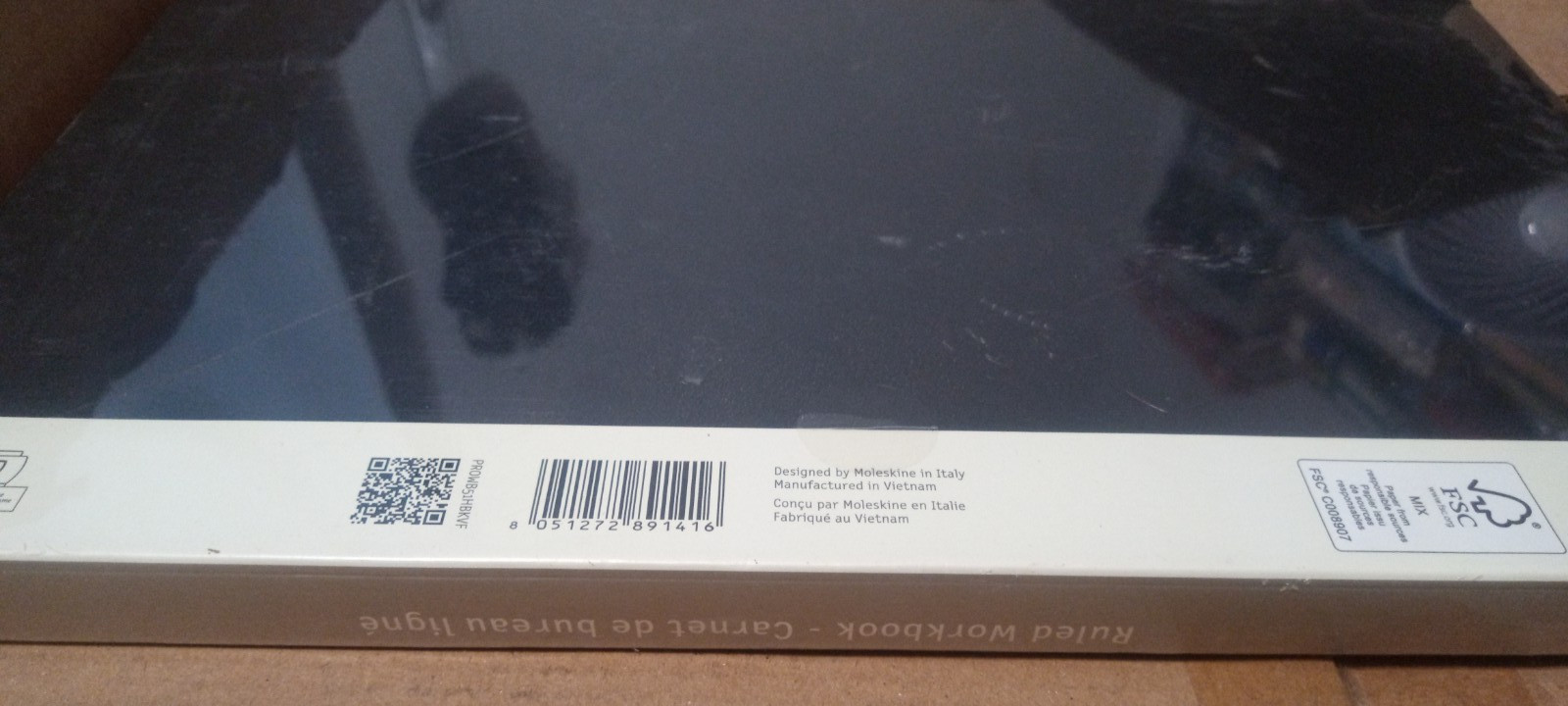 New– Moleskin Pro Collection Ruled Workbook– Lined Paper 8.25 x 11.75