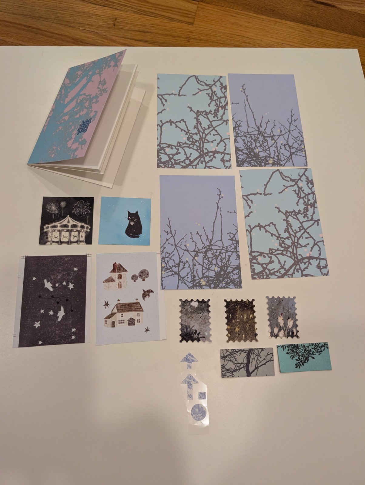 Traveler’s Notebook A7 size, 32 pages with inserts and stickers, starter kit
