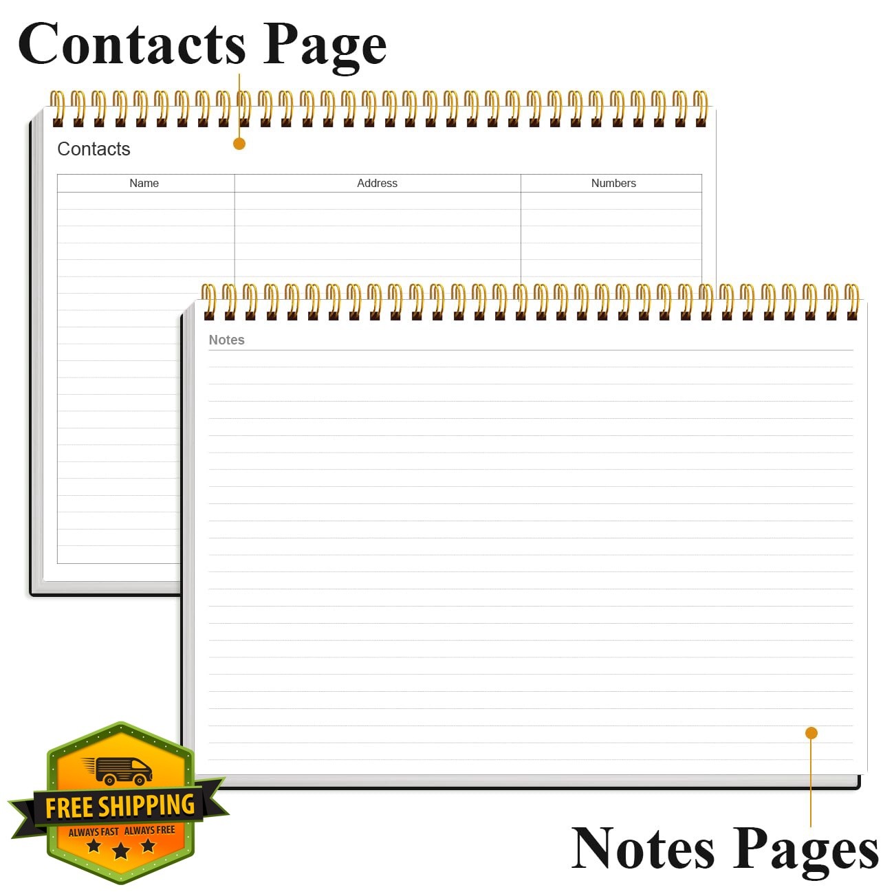 Yaridar Weekly Planner 8×11 Black Habit Tracker