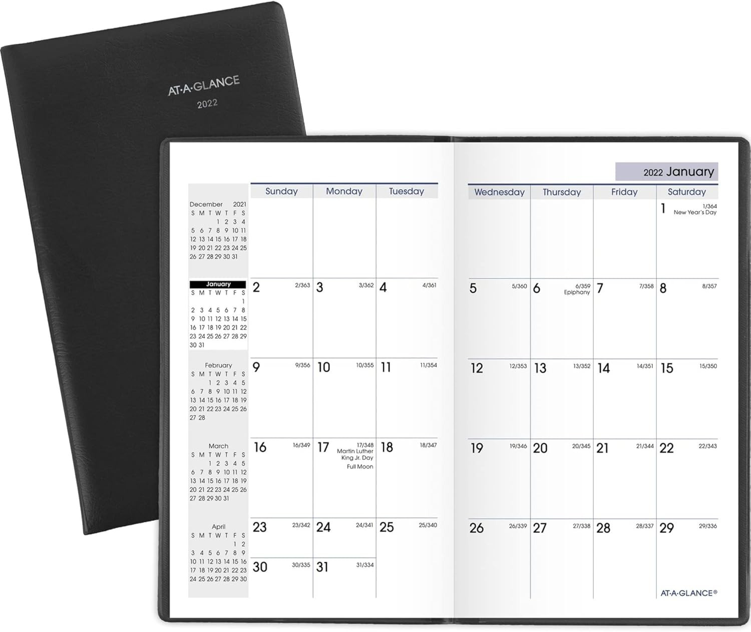 2022 Pocket Calendar by , Monthly Planner, 3-1/2″ X 6″, Pocket Size, Dayminder,