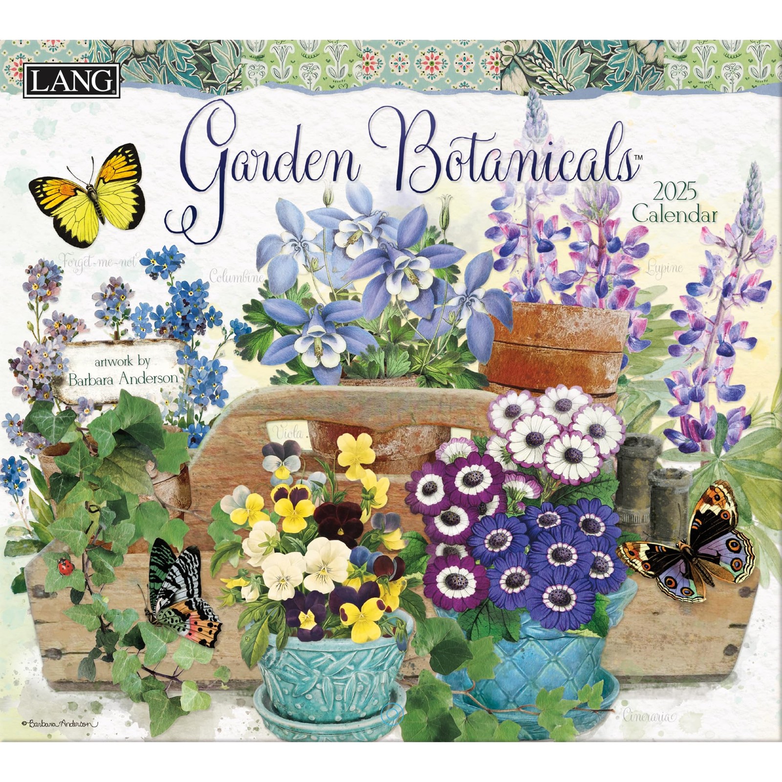 LANG Garden Botanicals 2025 Wall Calendar (25991002014) Multi