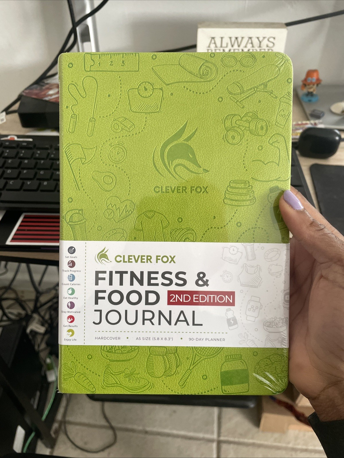 Fitness & Food Journal – Nutrition, Workout Planner Unisex – Diet & Gym SHIP