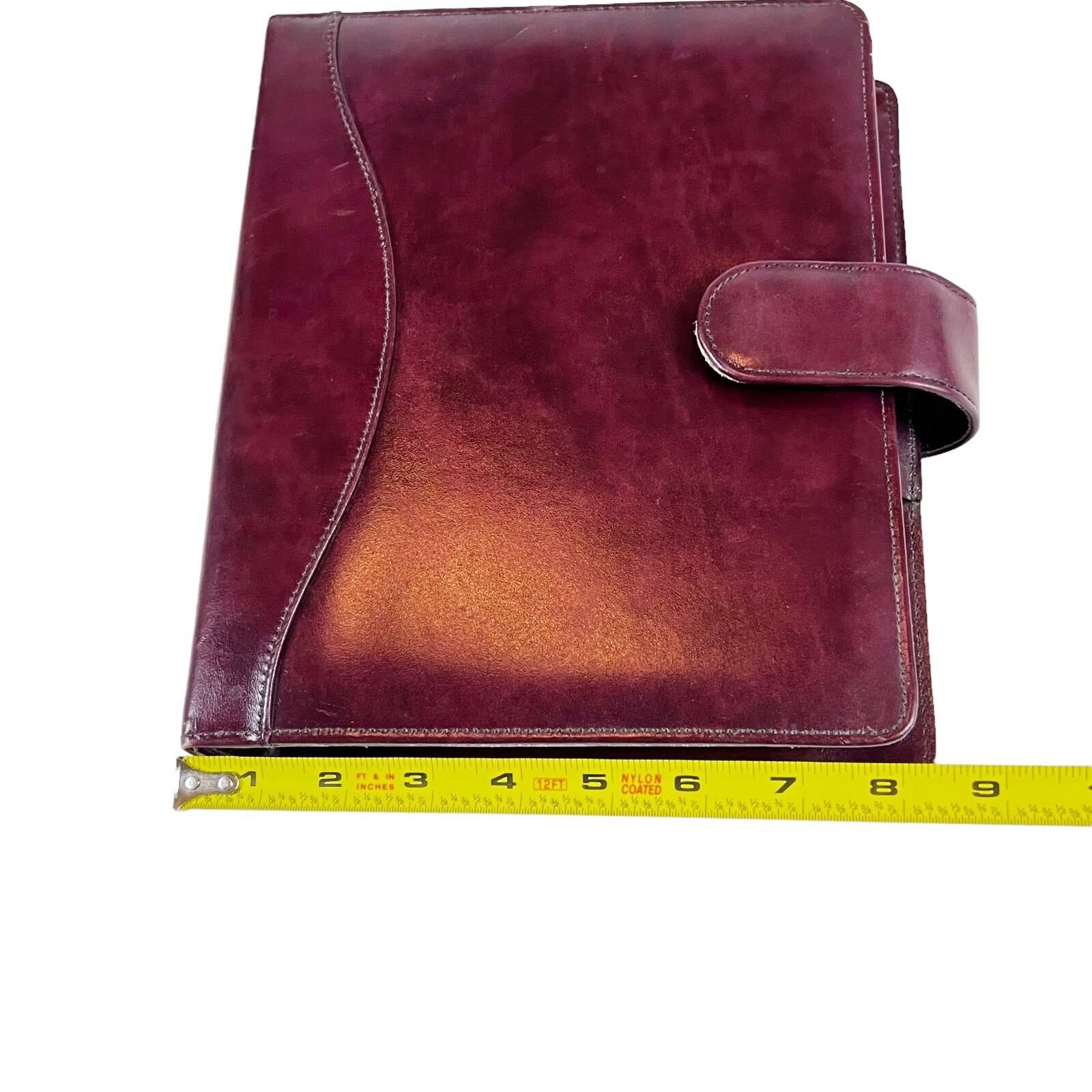 Con Conti Leather 3 Ring Calendar Organizer Binder Zip Pouch Harper House System