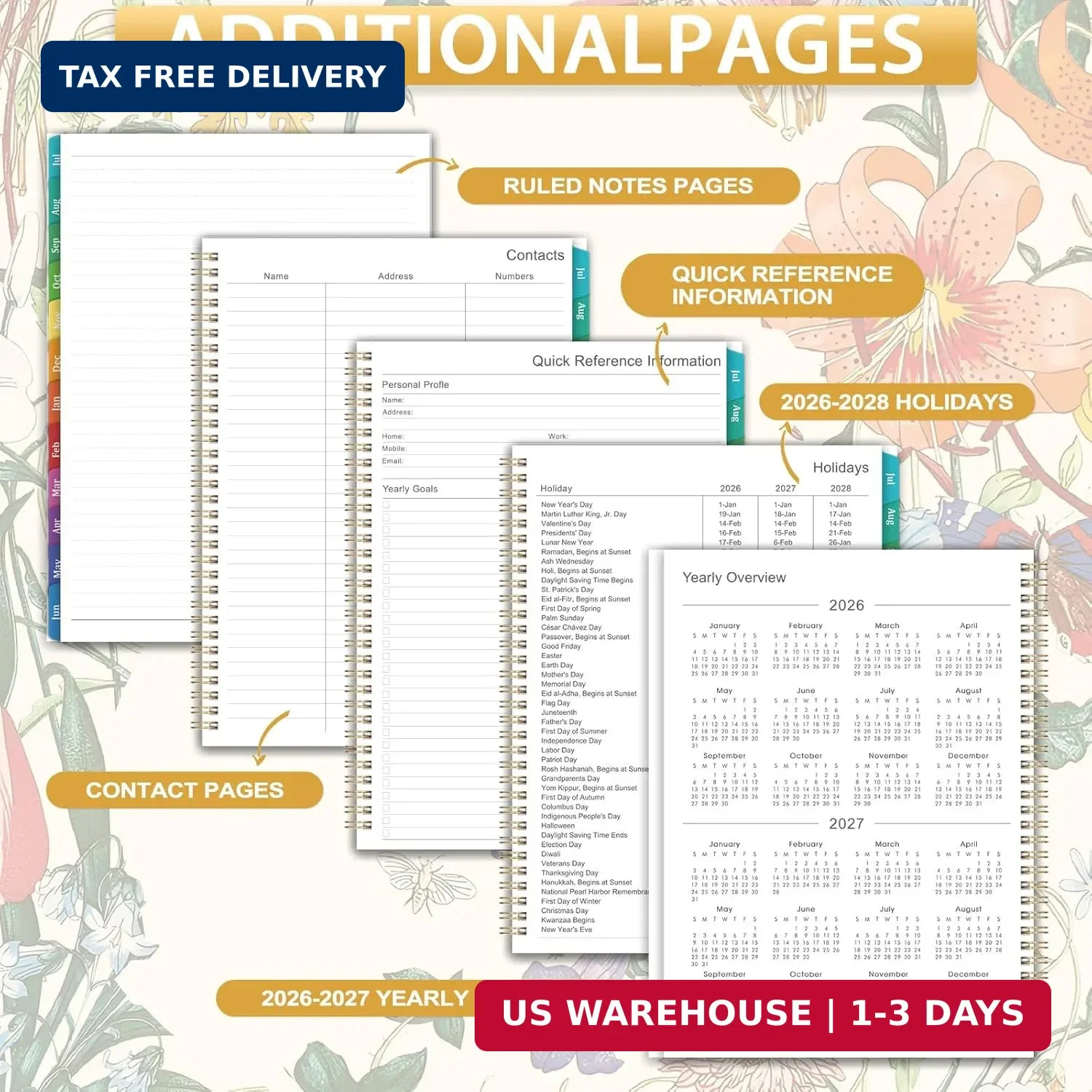 Planner 2026-2027 – 2026-2027 Planner Weekly and Monthly from Jul. 2026 – Jun. 2