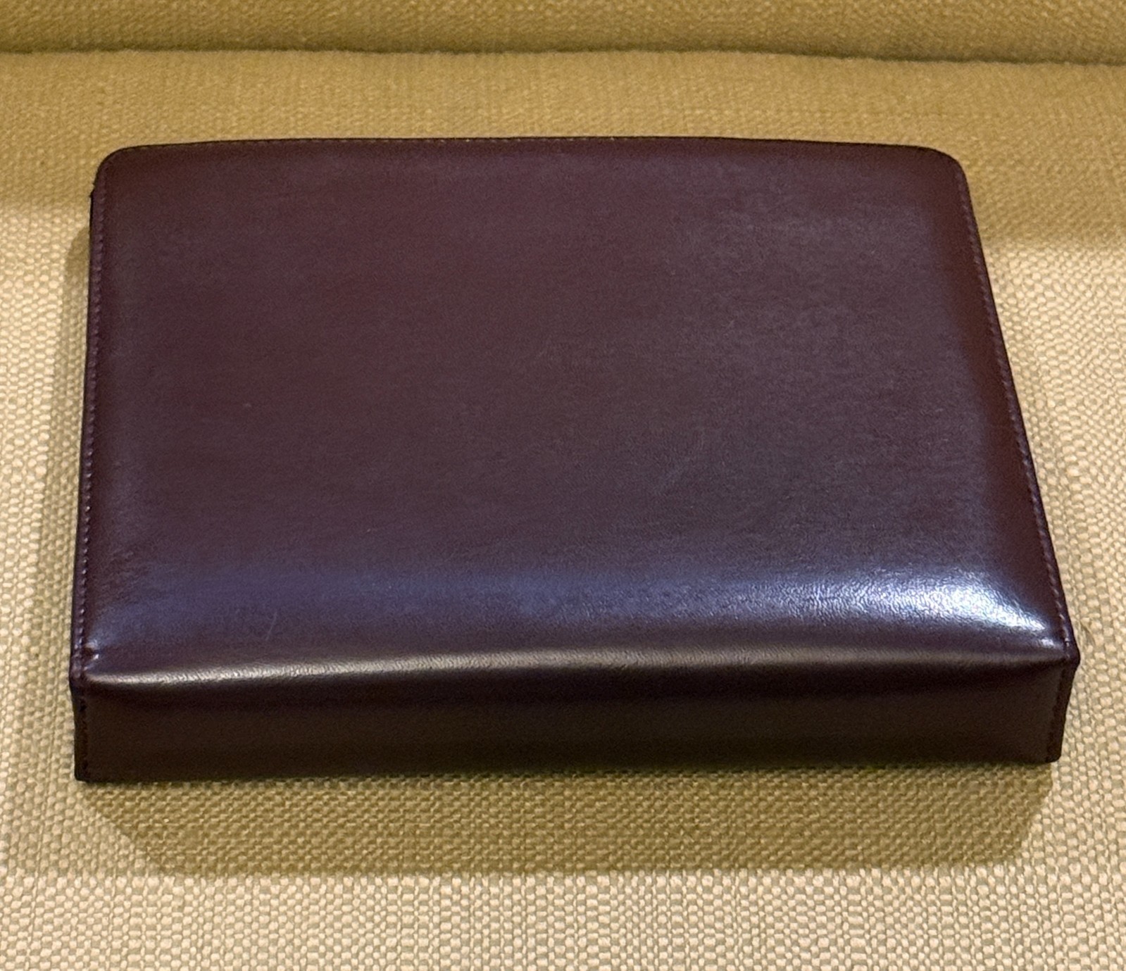 Franklin Covey Classic 7 Ring Planner Binder Organizer Burgundy Faux Leather