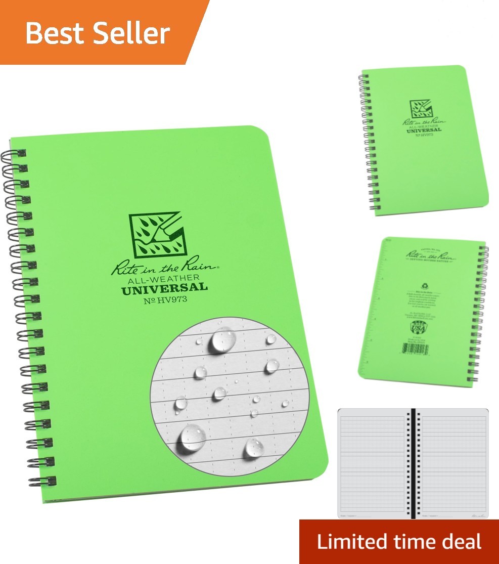 All-Weather 64 Page Spiral Notebook 4.625″ x 7″ – Ultimate Outdoor Companion