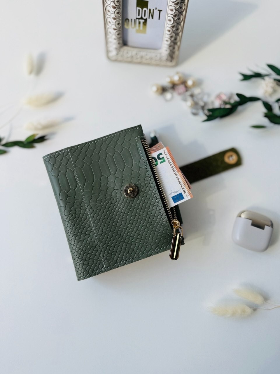 Natural Leather notebook cover A7 2 rings mini wallet. Dated 2026 planner gift.