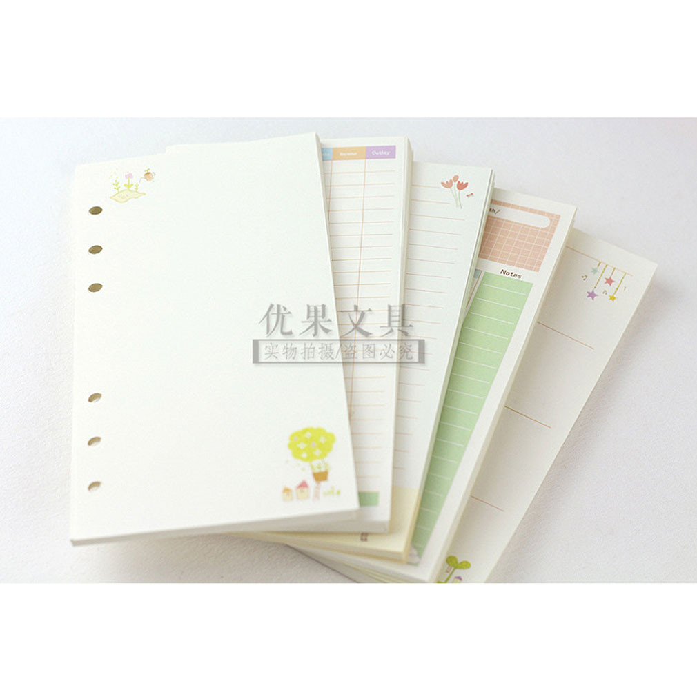 New A5/A6 Month Week Ruled Colourful Planner Diary Refill Schedule Organiser #B9