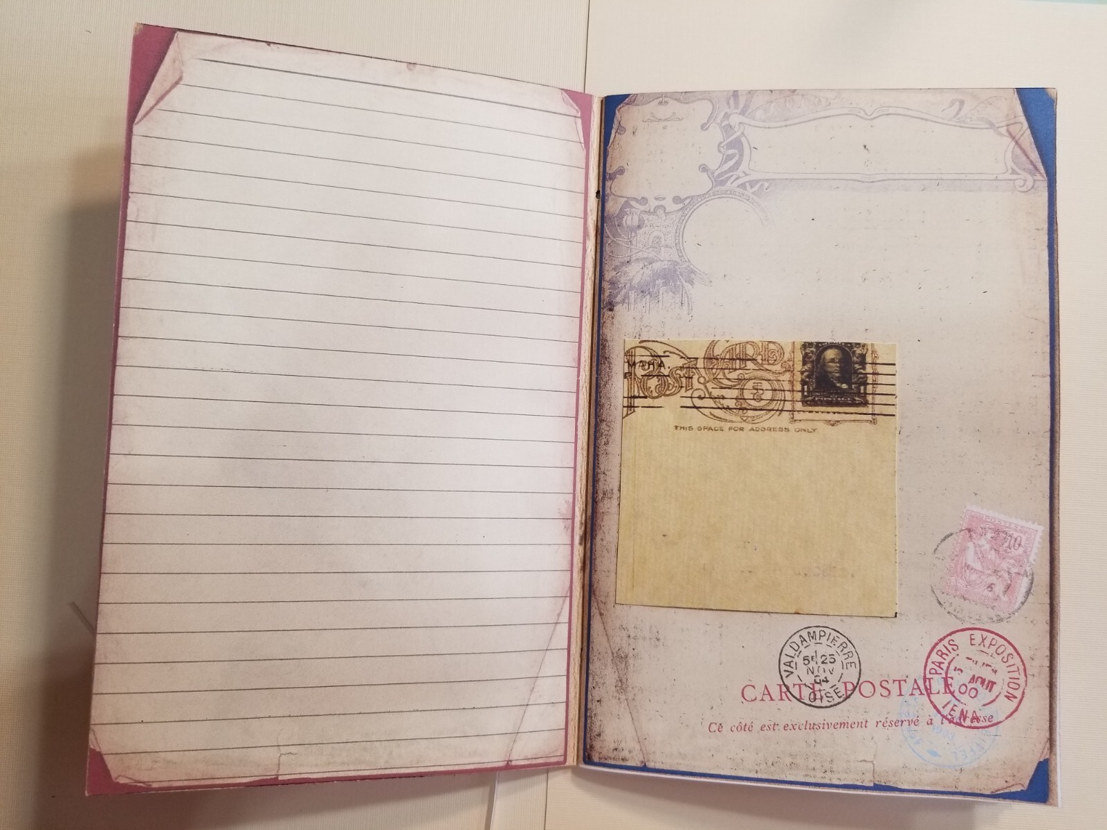 Junk Journal Booklet “VINTAGE LETTERS” Cards, Pockets, Ephemera + More!