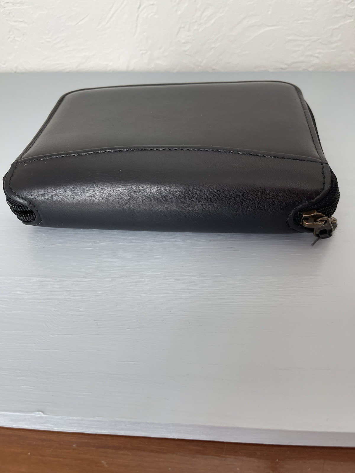 Franklin Covey 6-Ring Zip Compact Planner Black W/new Pages 1996