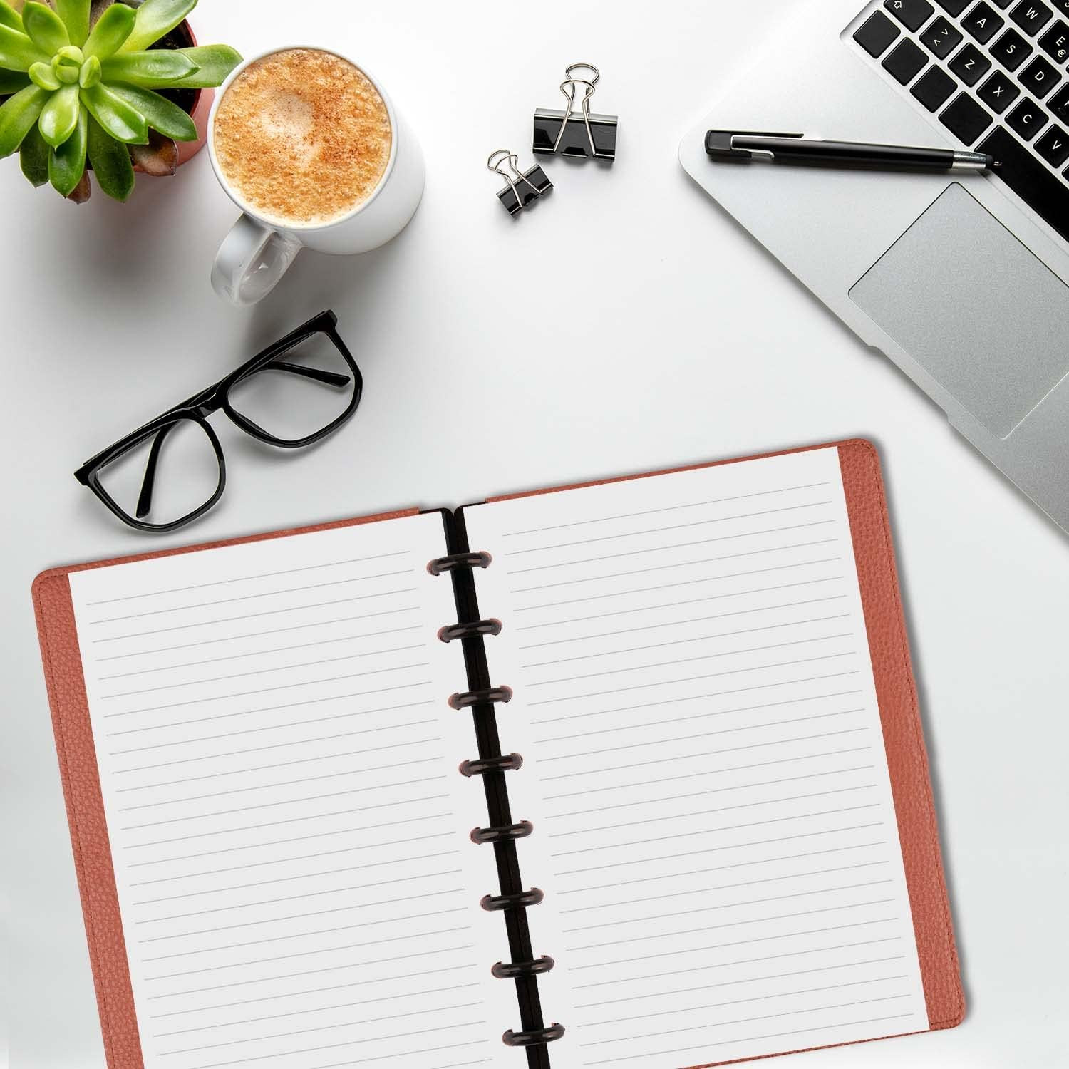 Junior Size Refills Paper, A5 Loose Leaf Paper for TUL Custom Note-Taking System