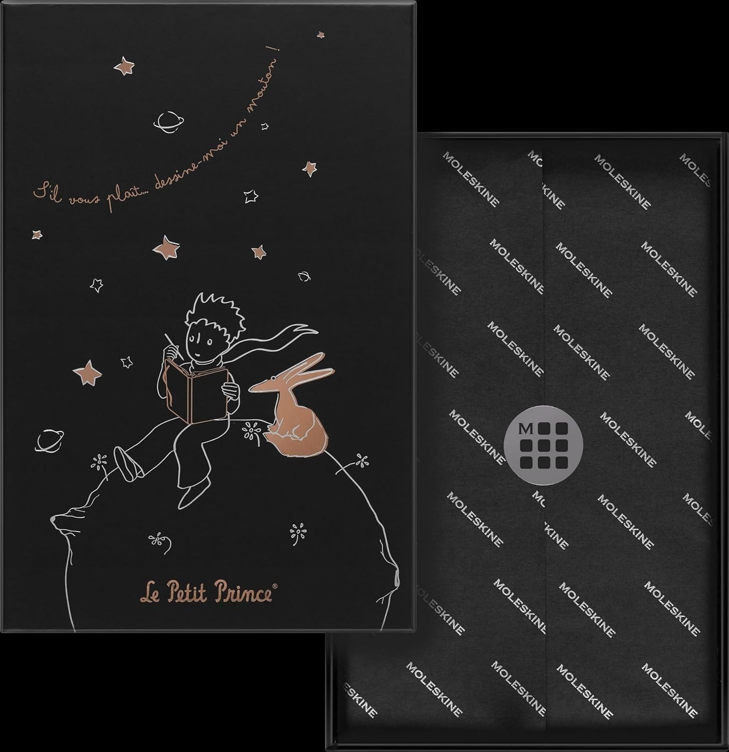 Moleskine Limited Edition Le Petit Prince Notebook, Large, Ruled, Black, Hard