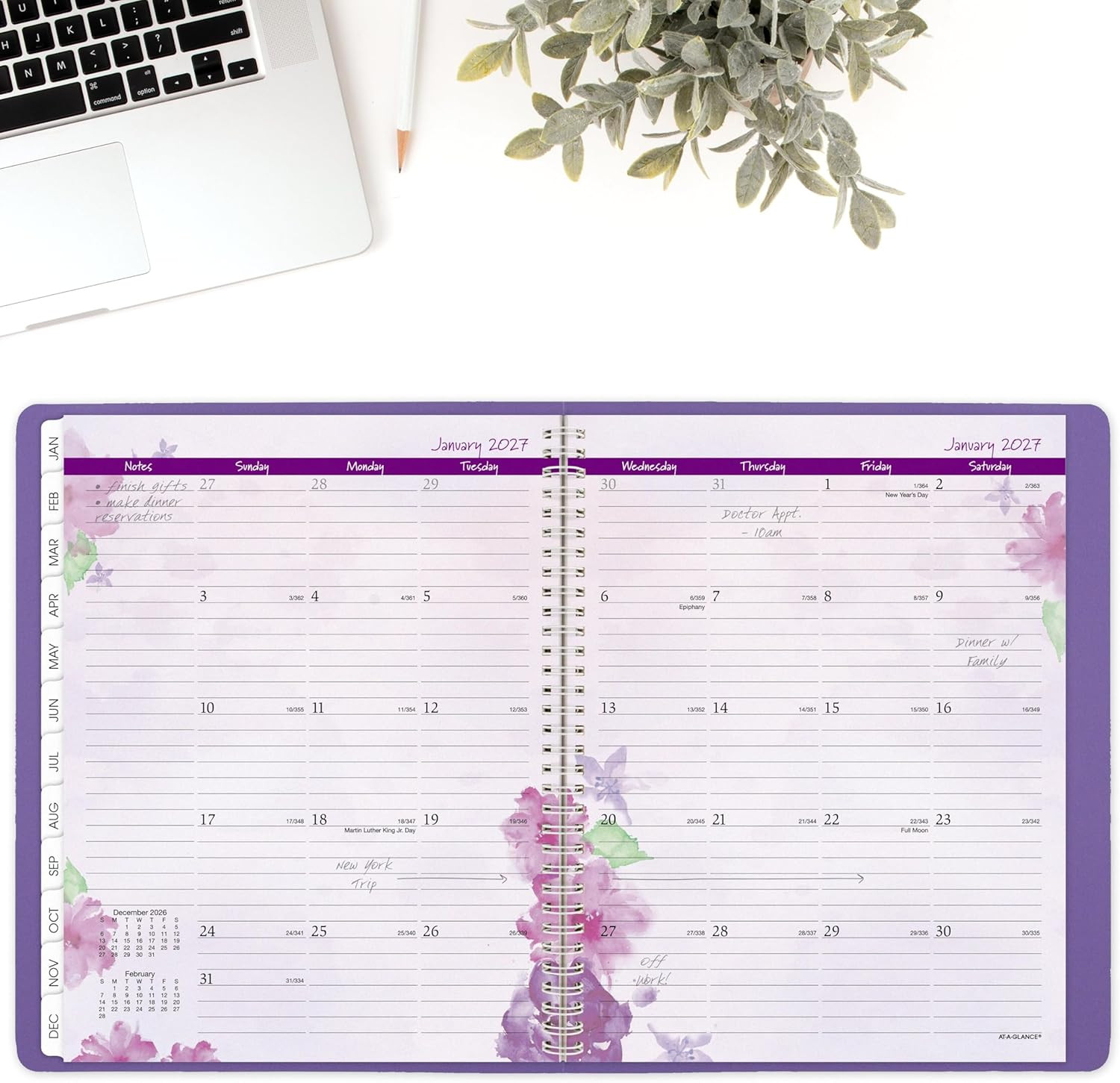 2026 Planner, Weekly & Monthly, 8.5″ X 11″, Large, Beautiful Day (938P-905-26)