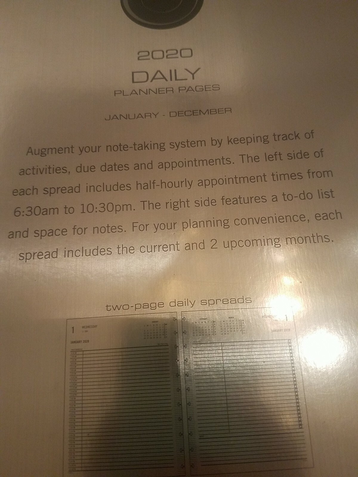 Tul Planner Pages Daily 2 Pages Per Day-Brand New-SHIPS N 24 HOURS