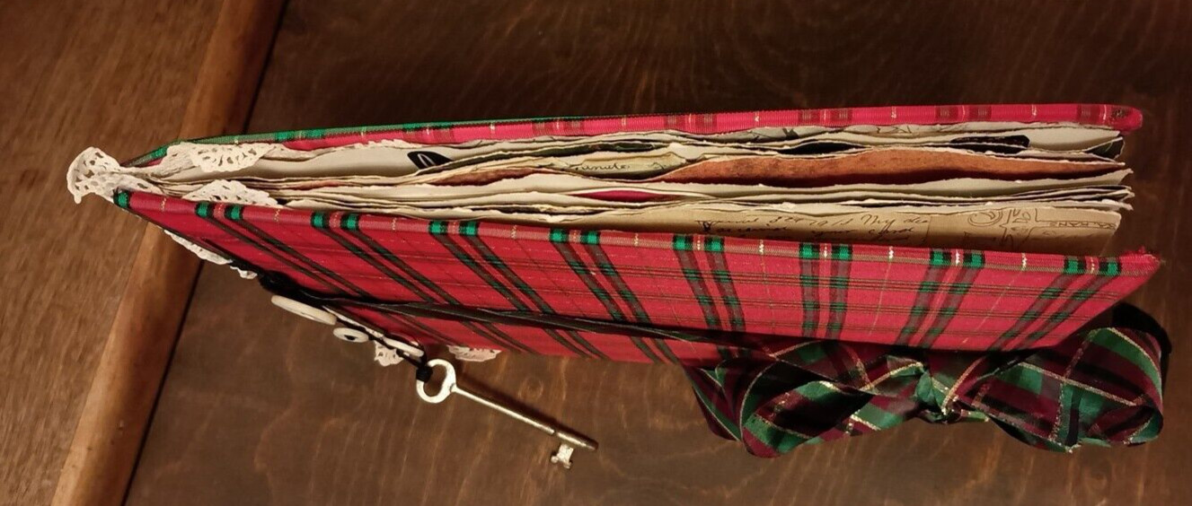 Handmade Christmas Junk Journal True Vintage Ephemera10″ x 8.5″ Photo Art
