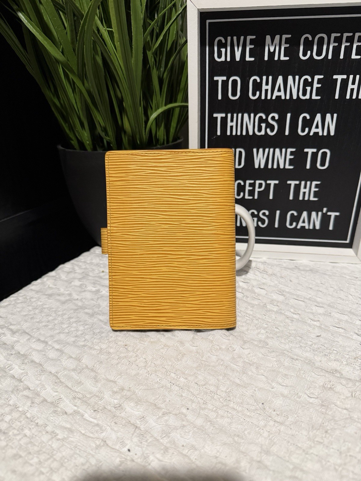 Louis Vuitton Yellow Leather Organiser Address Book Planner Luxury Stationery