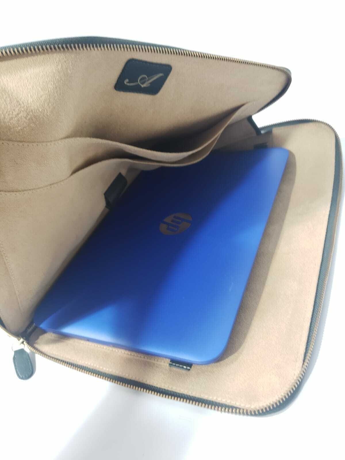 Genuine Leather Paper Holder Document Travel Pouch or iPad Tablet Case Purse