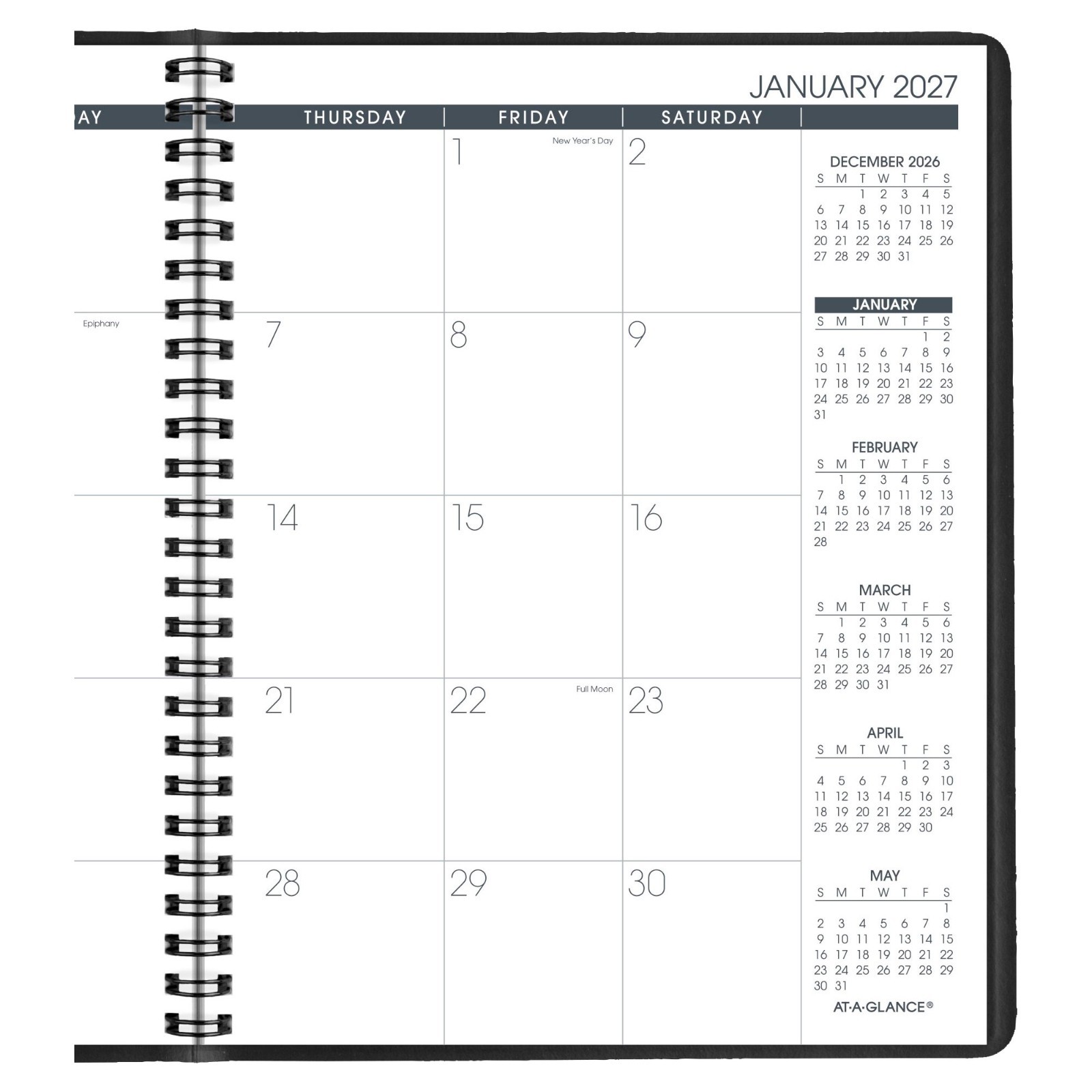2026 At-A-Glance 70-120-05 Monthly Planner, 7 x 8-3/4″