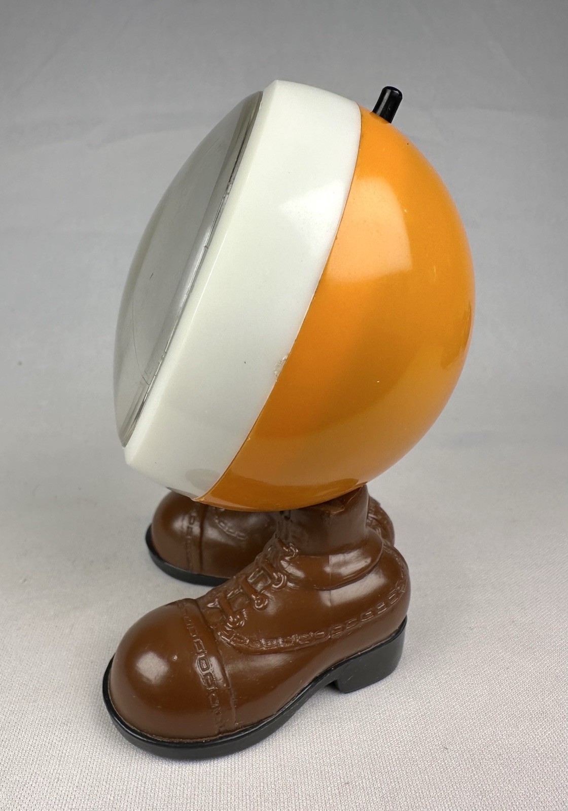 Vintage JSNY Perpetual Desk Button Flip Calendar Orange Ball On Boots Hong Kong