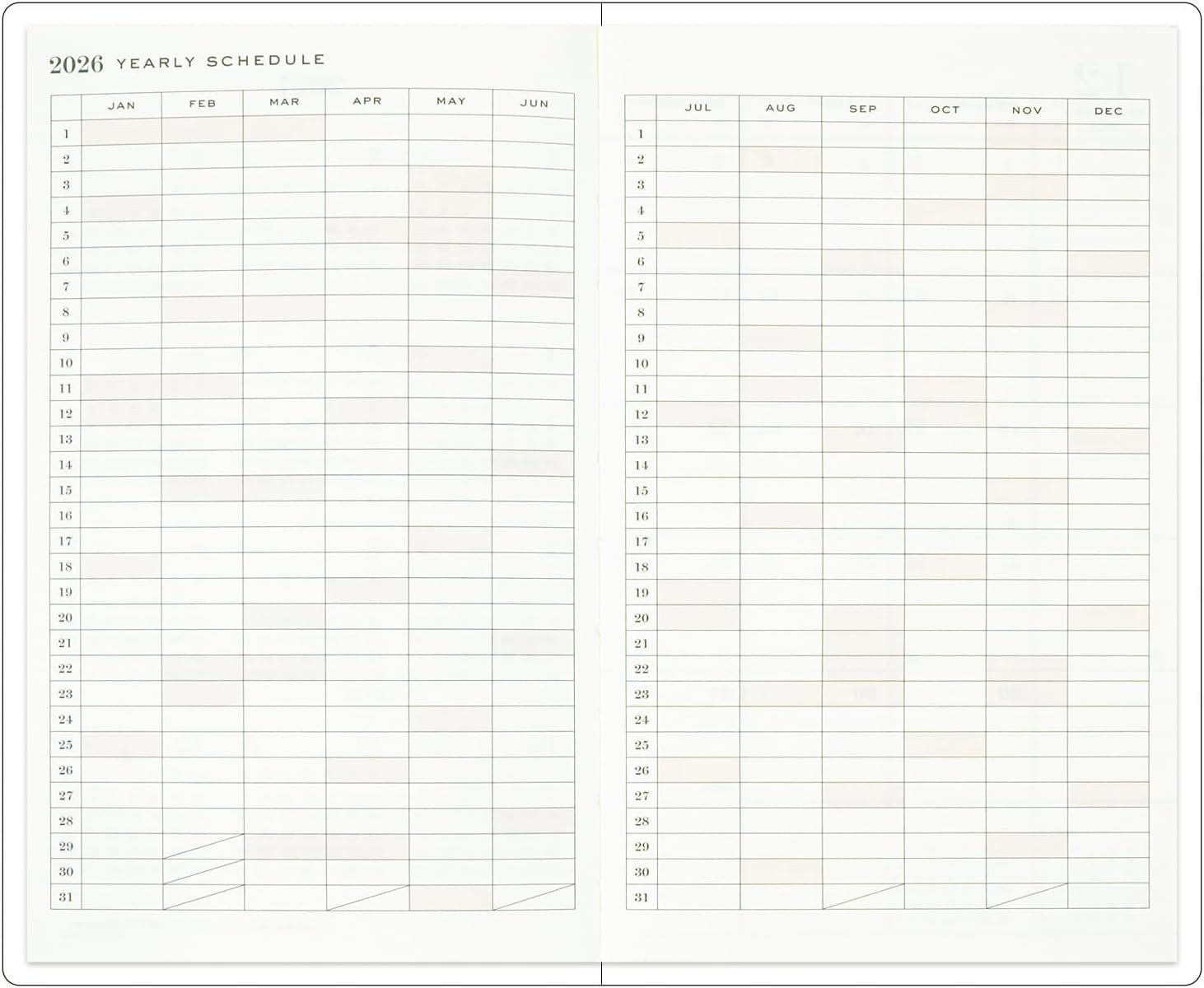 Greeting Life Chic 2026 Planner, B6 Slim, Monthly, Softcover, Ribbon, CD-1405-MM