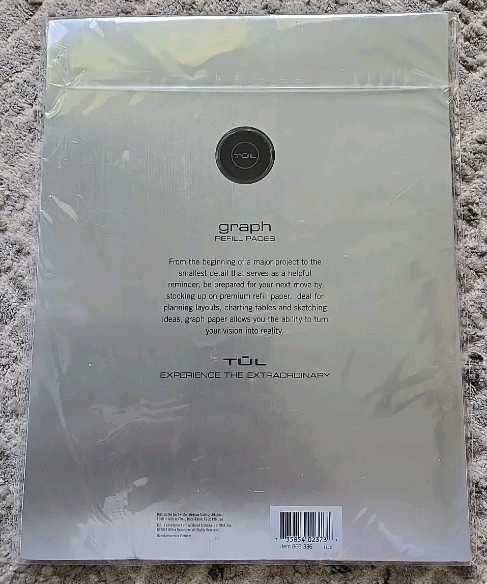 New TUL Custom Note-Taking System 50 Sheet Narrow Ruled Refill Page Junior Size