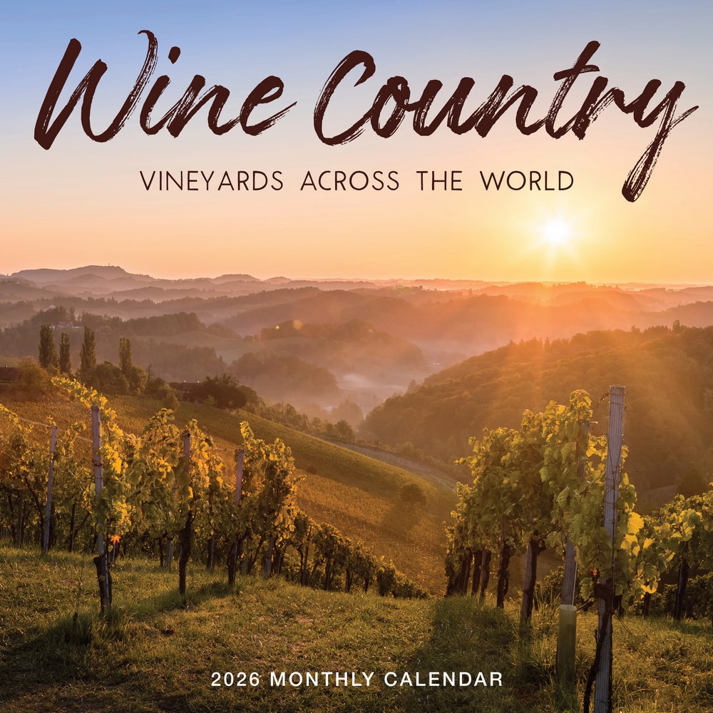 Wine Country Calendar 2026 | 12″ x 24″ 12 Month Calendar | Marble City Press