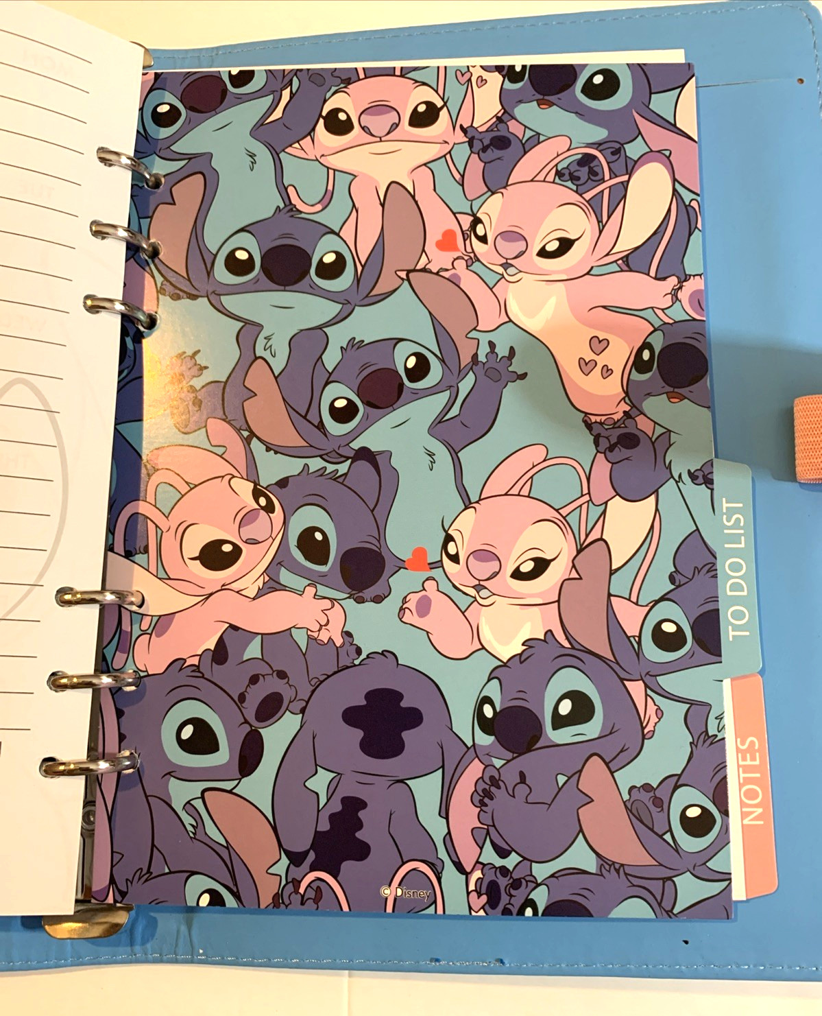 Disney STITCH & ANGEL Agenda Monthly Weekly To Do List Notes Lilo & Stitch Movie