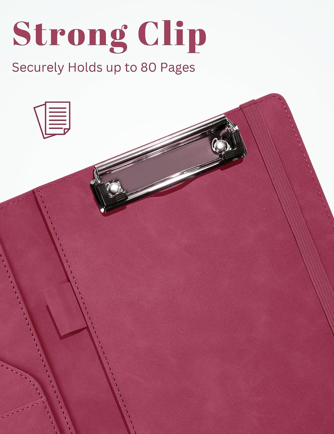 Small Padfolio Clipboard Folder for 5X8 Inch Writing Pads, Compact A5 Portfolio