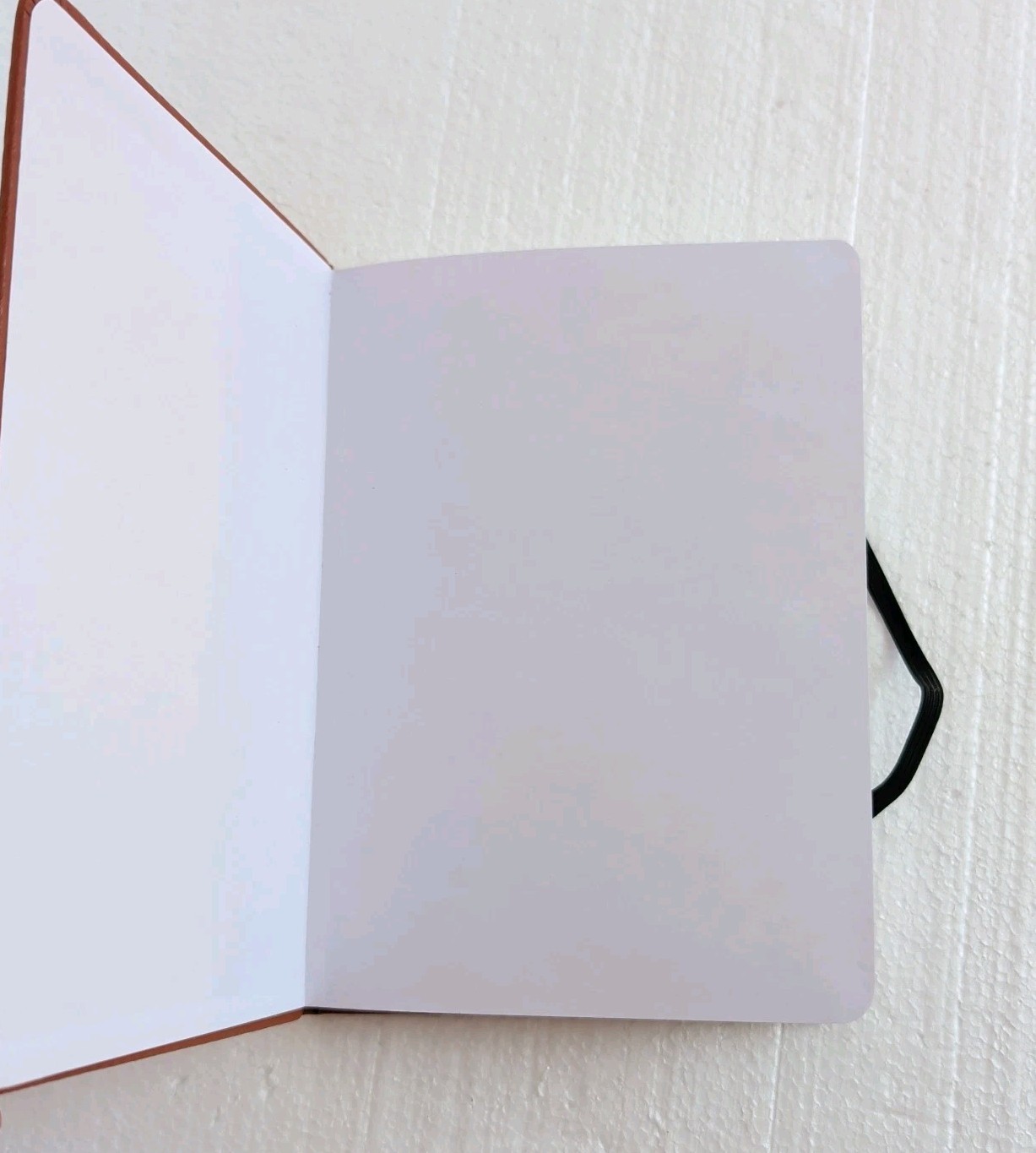 Dot Grid Bullet Journal Hard Cover Notebook Vegan Leather Cover & Elastic Close