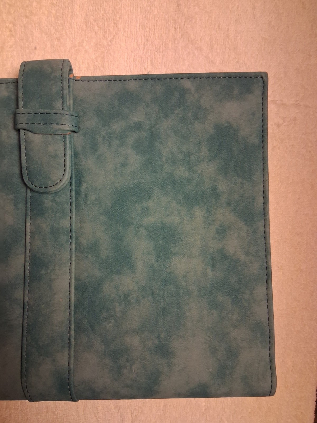 Day-Timer Desk Planner Organizer Binder 7 rings Turquoise Blue