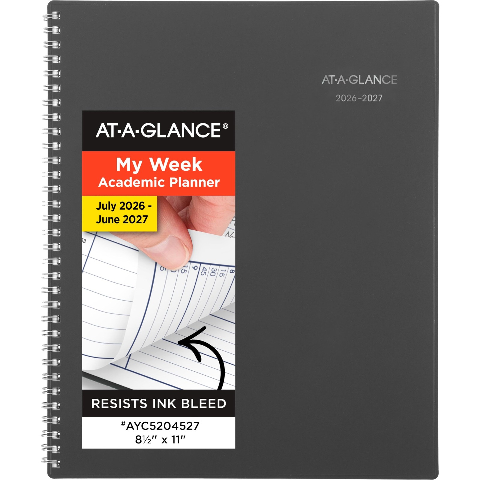 2026-2027 Academic Planner Weekly Monthly 8.5×11 Appointment Book