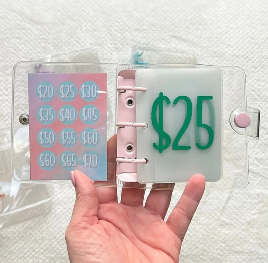 PVC Challenge Binder Save Money Savings Challenges Book Children “2pcs”