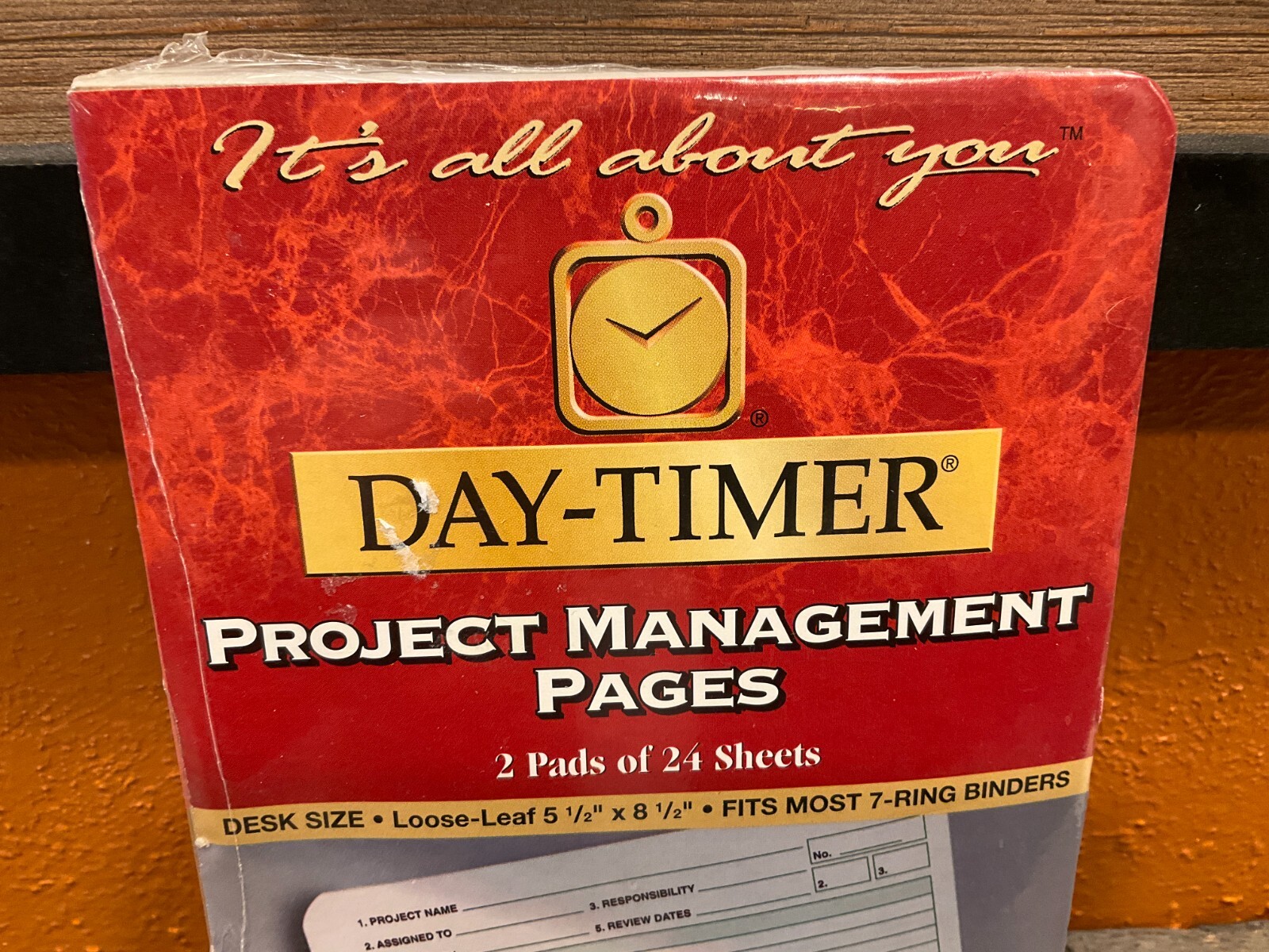 DAY-TIMER 5.5″ x 8.5″ Project Management Page Refill Sheets 87235 7 Rings 2 Pads