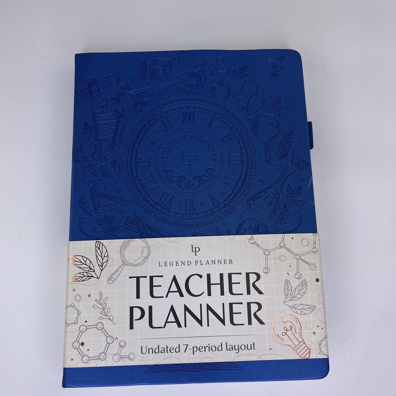 Legend Planner Undated 1 Year Weekly Monthly Planner Blue 7 Period Layout READ