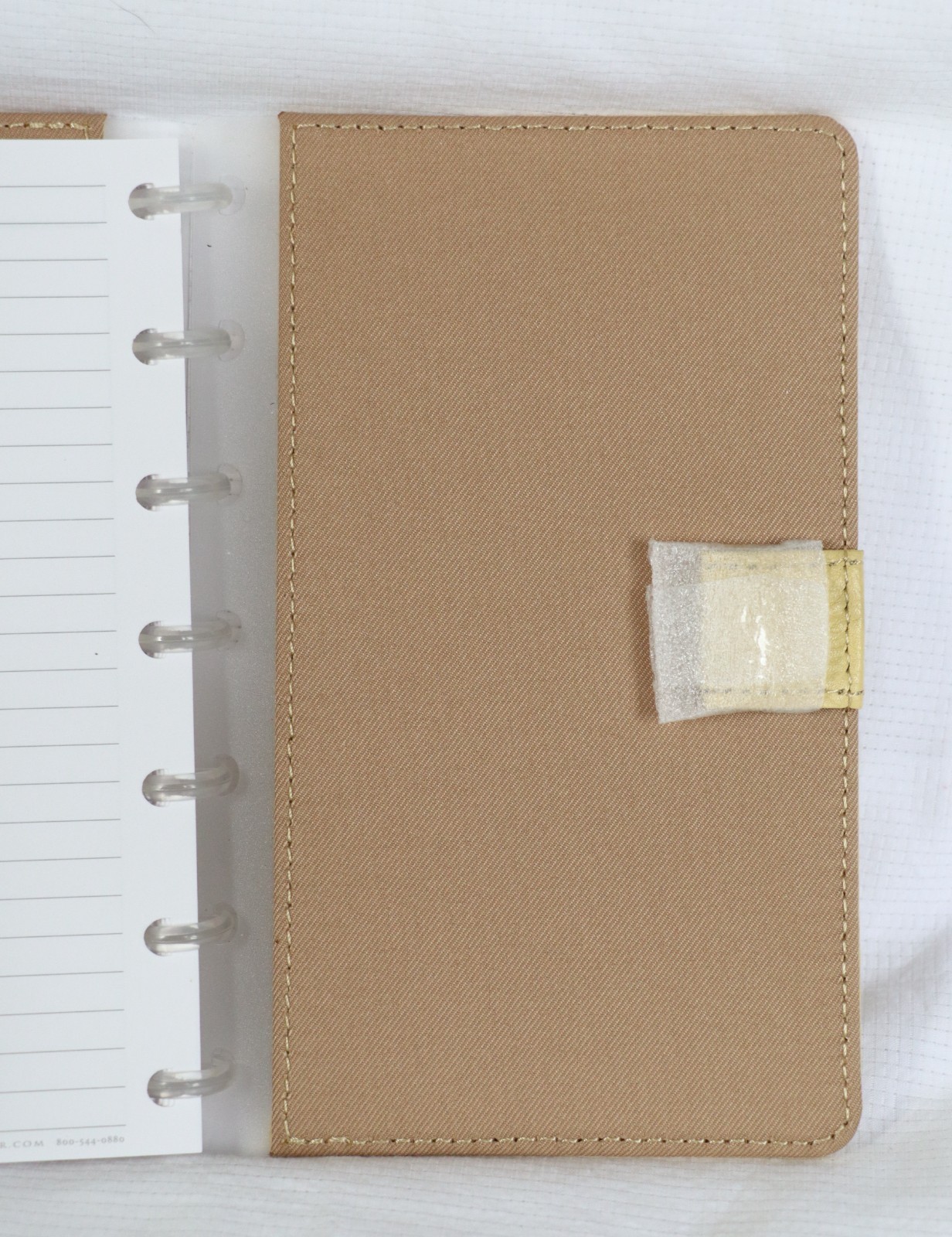 Levenger Circa Notebook Leather Pale Yellow Compact Size+ Paper Dust Jacket NEW