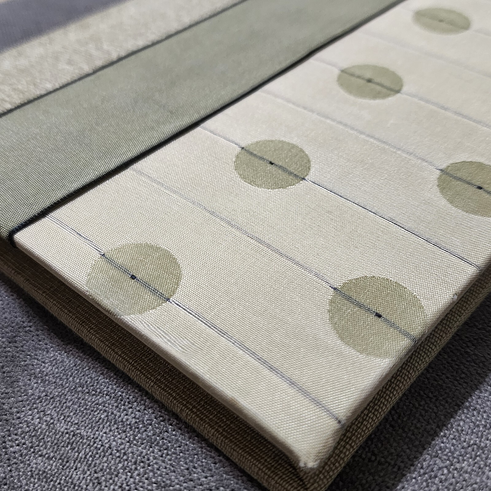 Molly West Handcrafted Blank Lined Journal Hardcover 8″x5.75″ Sage Green
