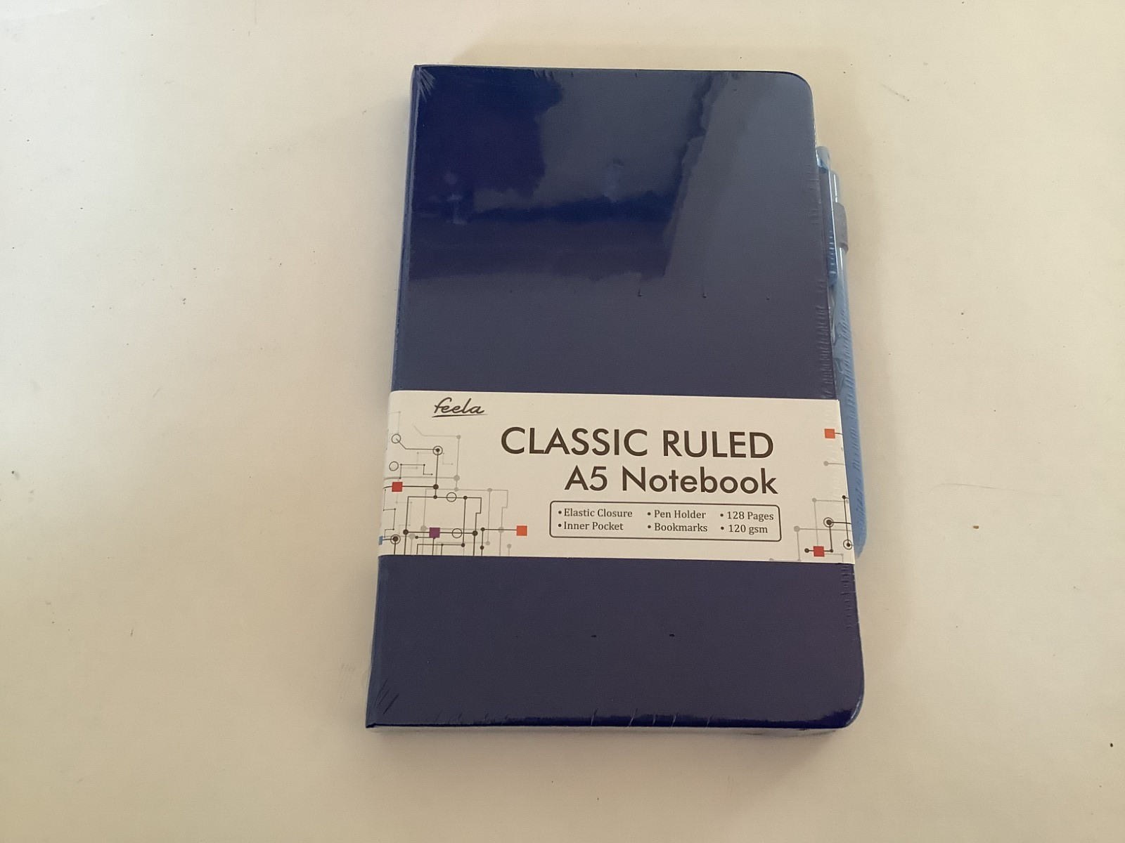 Noteooks Classic A5 Ruled w/Pen Journal, Diary, etc – 8 Colors available