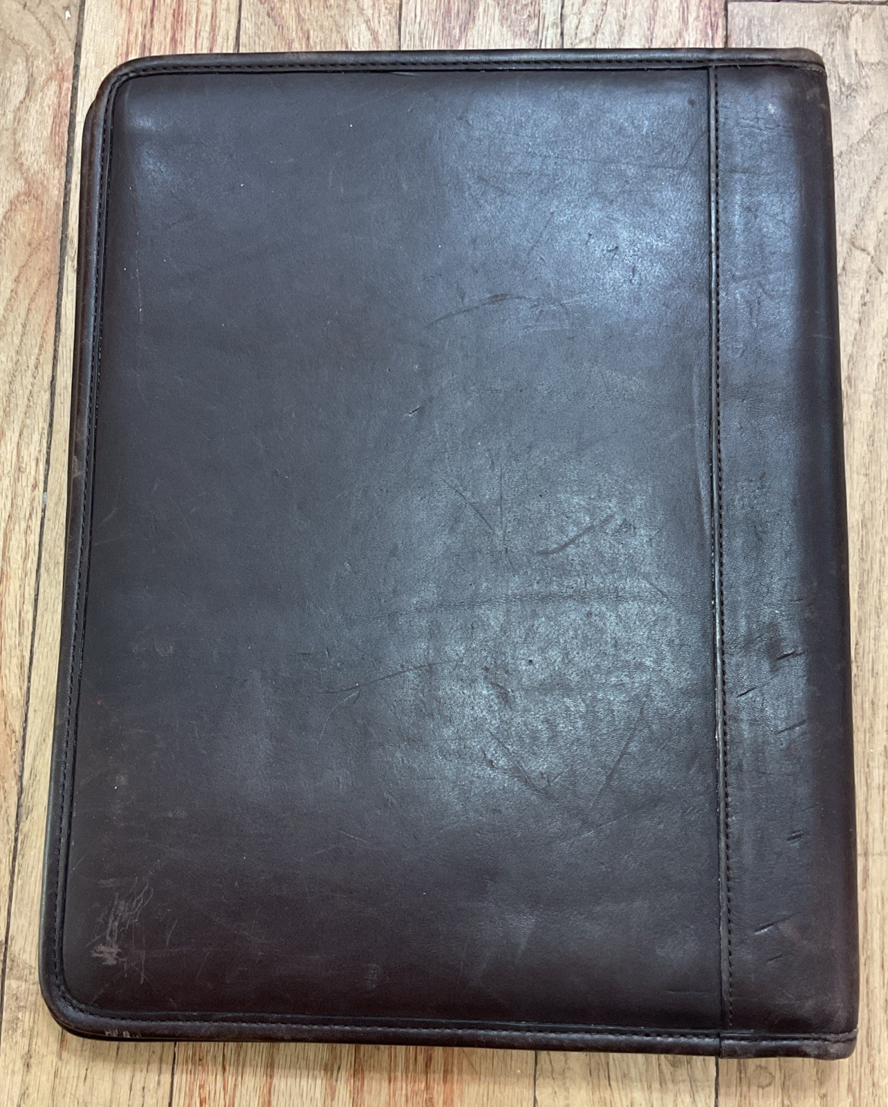 Vintage Coach Brown Leather Padfolio Folder